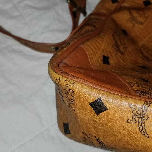 VINTAGE MCM luggage laptop carry on detachable strql bag - Picture 14 of 16